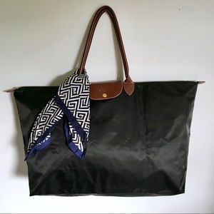 *NEW* Black Longchamp Travel Tote